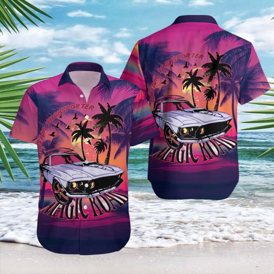 Discover Vintage Car Hawaiian Shirt, Tropical Hawaiians, Gift for vacation