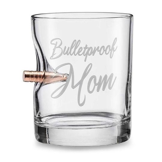Discover BenShot Bulletproof Mom Bullet Rocks Glass