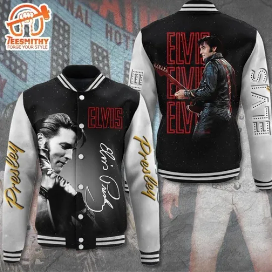 Discover Fashion Elvis Presley Women Men Baseball Jacket