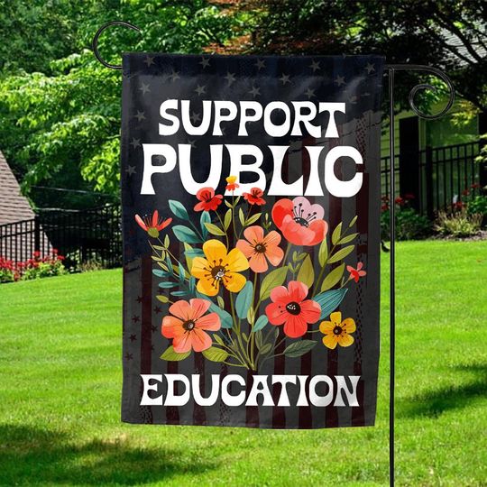 Discover Support Public Education Flag, Protect Public Schools Flag