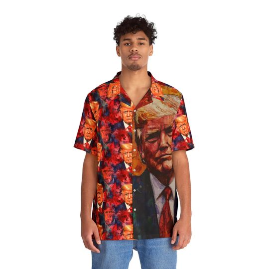 Discover Hawaiian Shirt, Trump Supporter Gift, Donald J Trump, The Donald, Trump Fan Shirt, Political Apparel