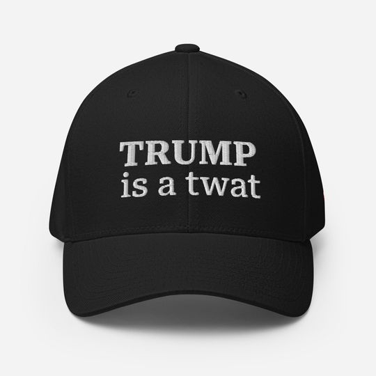 Discover Trump Is A Twat Embroidered Hat - Anti-Trump FDT Protest Rally Townhall March Funny