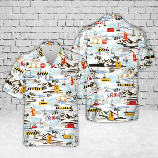 Discover Road Construction Signs Hawaiian Shirt