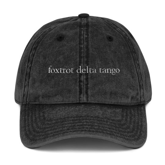 Discover Foxtrot Delta Tango Hat, Anti Trump Hat, FDT Hat, I Didnt Vote For Him Hat, Democrat Hat