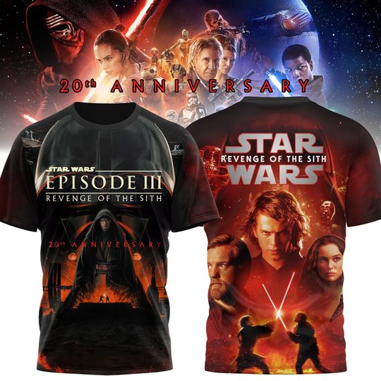 Discover Vintage Revenge Of The Sith 20th Shirt, Anakin Skywalker Shirt, Darthh Vaderr Tee