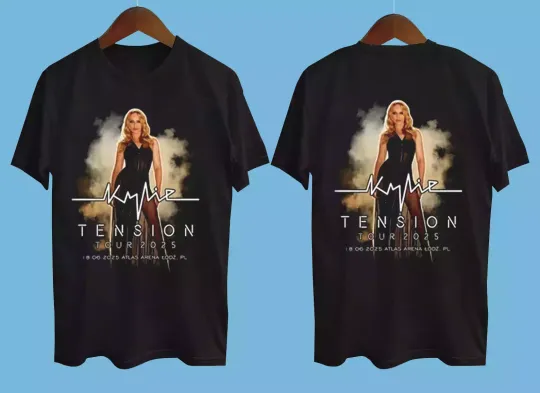 Discover Kylie Minogue Tension Tour 2025 Short Sleeve T-Shirt