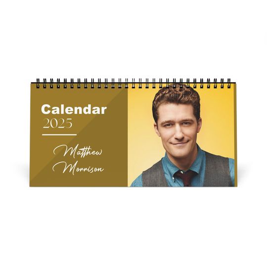 Discover Matthew Morrison 2025 Desk Calendar | Glee Star Broadway Actor Monthly Planner