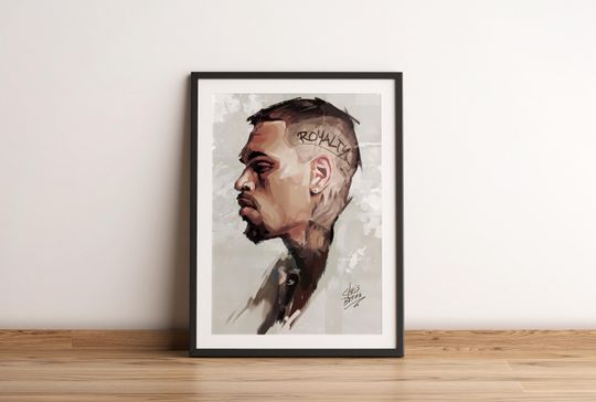 Discover Chris Brown Poster Print | Chris Brown Artist Poster | Music Poster | Album Cover Poster