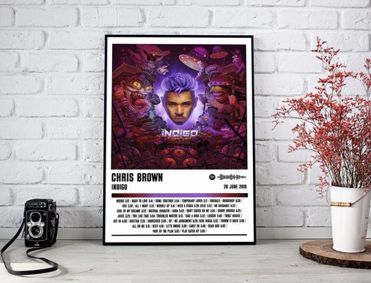 Discover Chris Brown Poster Print | Indigo Album Poster | Music Poster | Album Cover Poster