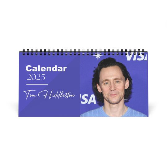 Discover Tom Hiddleston 2025 Desk Calendar | Tom Hiddleston Calendar