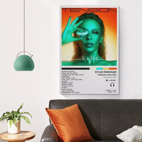 Discover Kylie Minogue TENSION TOUR 2025 Tour Date Poster Gifts Poster
