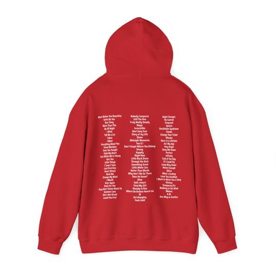 Discover One Direction Hoodie Song List, Music Fans Gift Hoodie