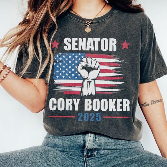 Discover Thank You Cory Booker Shirt, Senator Booker Shirt, Hold The Floor Shirt