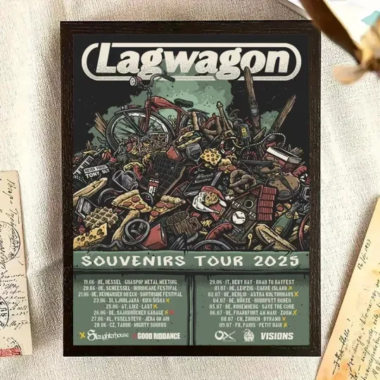 Discover Lagwagon Souvenirs Tour 2025 Poster