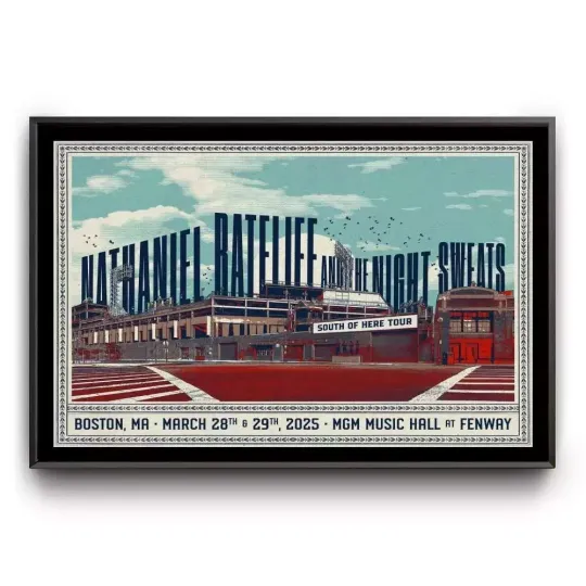 Discover Poster Nathaniel Rateliff & The Night Sweats Boston, MA March 28, 2025 Tour