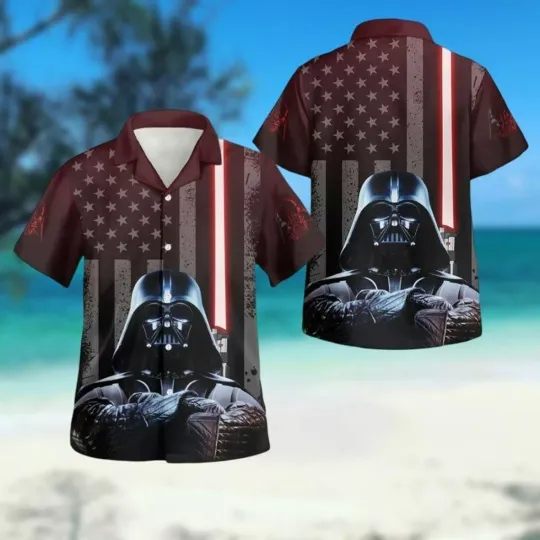 Discover Starr Warss Darthh Vaderr Hawaiian Shirt Casual Button Down
