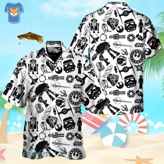 Discover Starr Warss Stick Cool Hawaiian Shirt For Starr Warss Movie Fans