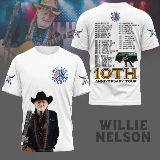 Discover Nelson 10th Anniversary Tour 2025 3D T Shirt