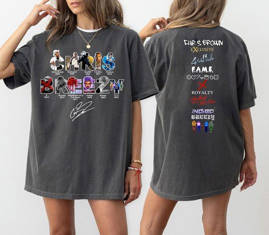 Discover Vintage Chris Brown Breezy Bowl XX  Tour 2025 Shirt