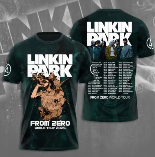 Discover Linkin Park From Zero World Tour 2025 3D All Over Printed T-Shirt