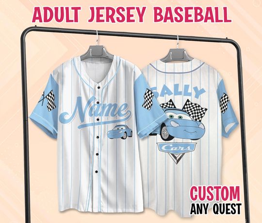 Discover Custom Disneyyy carss Sally Baseball Jersey, Sally Baseball Jersey, Disneyyy carss