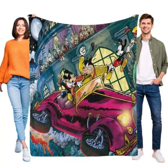 Discover Throw Blanket Mickeyy mouse For Kids Boys Girls Bed Couch Flannel Decor Gifts
