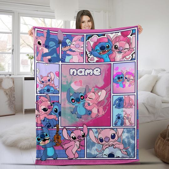 Discover Custom Stitchh Blanket, Xmas stich, Disneyyy Blanket