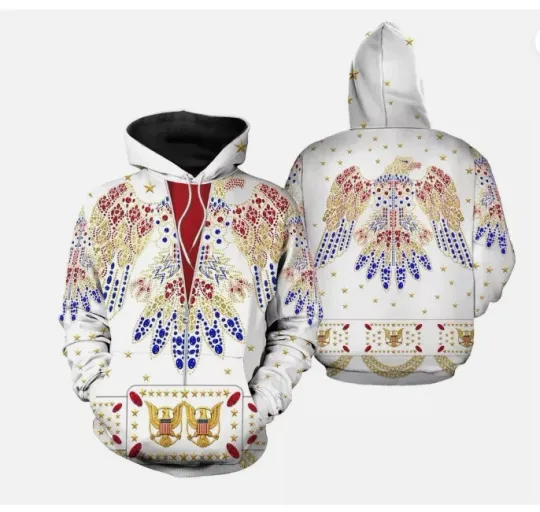 Discover Elvis Presley Costume All Over Print Hoodie 3d - all printed, hot 2025