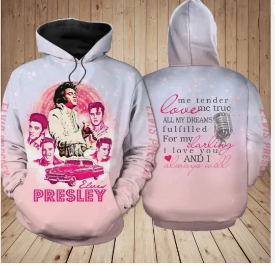Discover Elvis Presley Hoodie 3D All Over Print Aparel Hoodie 3d - all printed, hot 2025