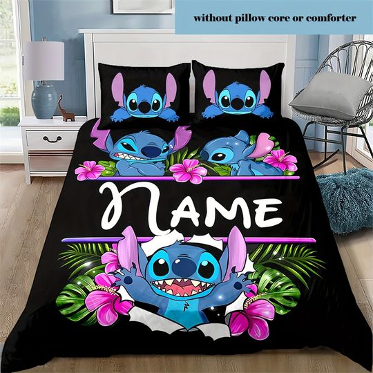 Discover Personalized Anime Stitchh Duvet Cover Set