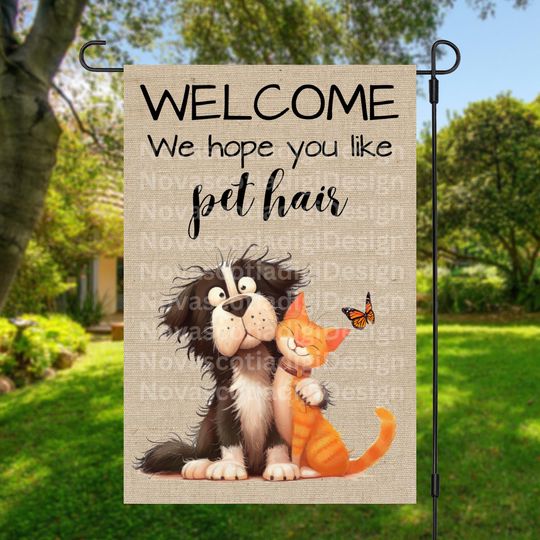 Discover Garden Flag, Funny Pet Lover Flag