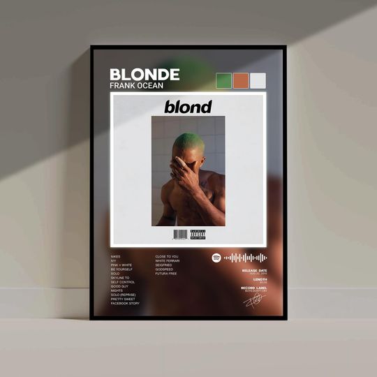 Discover Blonde - Frank Ocean Poster