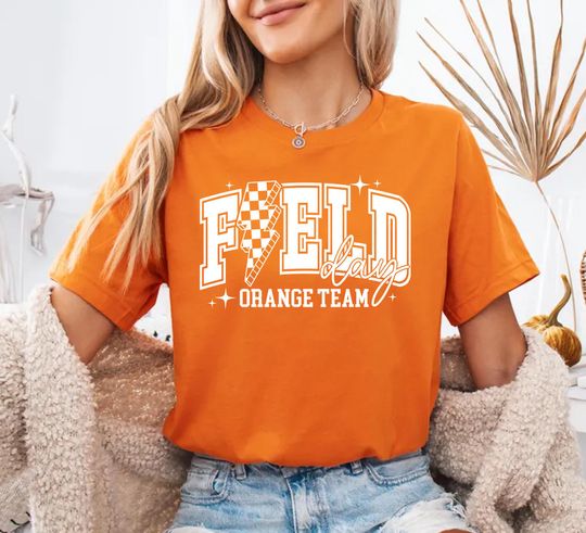 Discover Field Day Orange Team Shirt, Color Field Trip Team Game Shirt