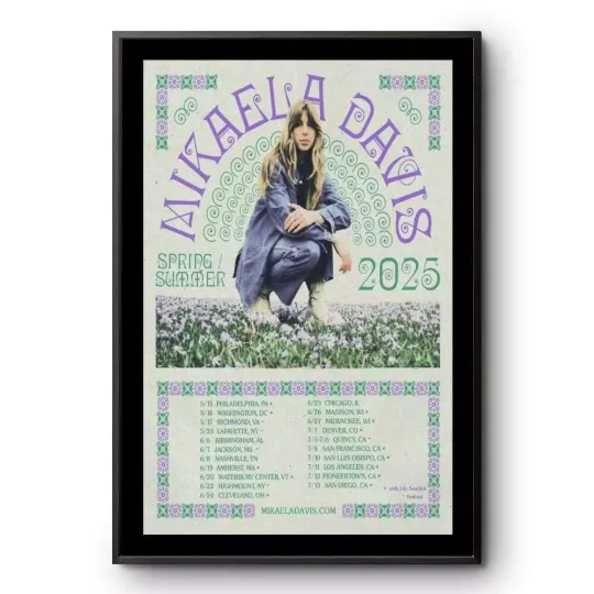 Discover Mikaela Davis Spring Summer 2025 Event Poster