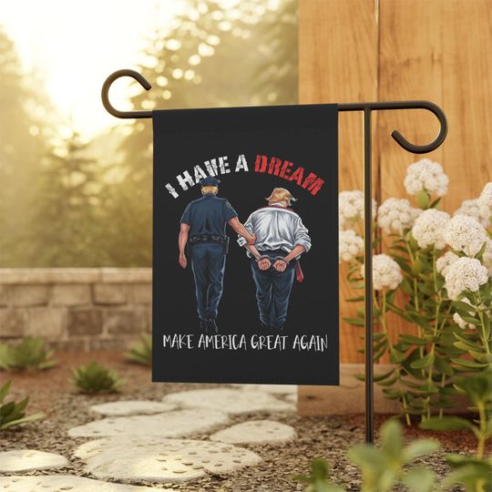 Discover Funny Anti Trump Patriotic Garden Banner, Inspiring Yard Flag