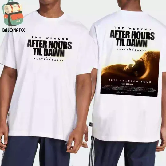 Discover Weeknds Stadium Tour 2025 After Hours Til Dawn T-Shirt