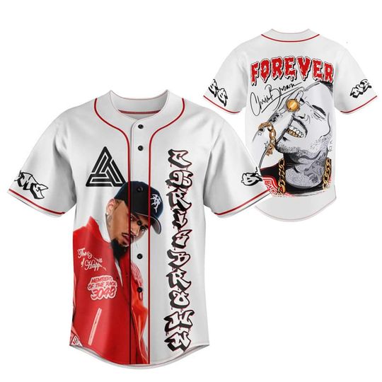 Discover Unisex Chris Brown Tour Breezy Bowl XX Baseball Jersey Tee