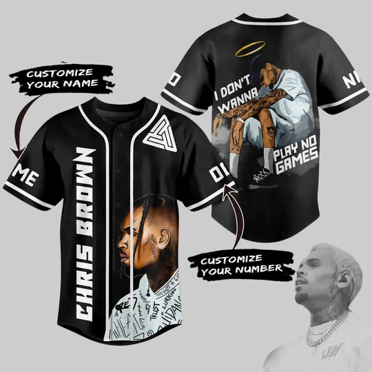 Discover Chris Brown Breezy Bowl Tour baseball Jersey, Chris brown merch, Breezy bowl merch