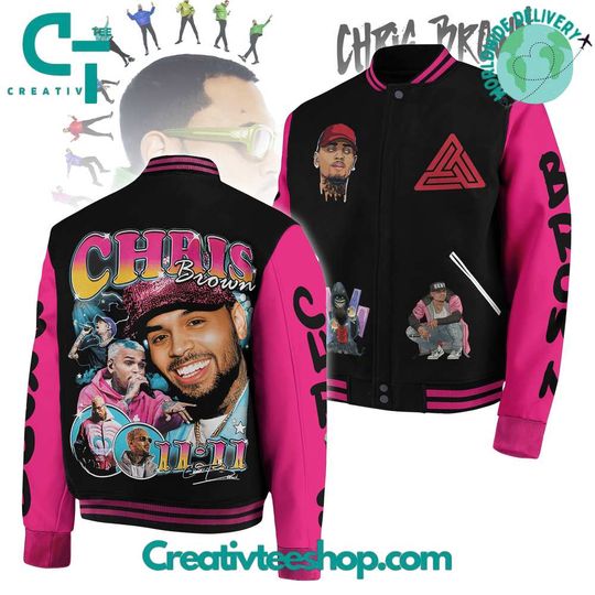 Discover Chris Brown 2025 Limited Edition Varsity baseball Jacket