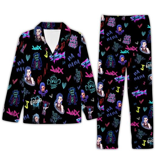 Discover Jinx Arcane Pajamas Set
