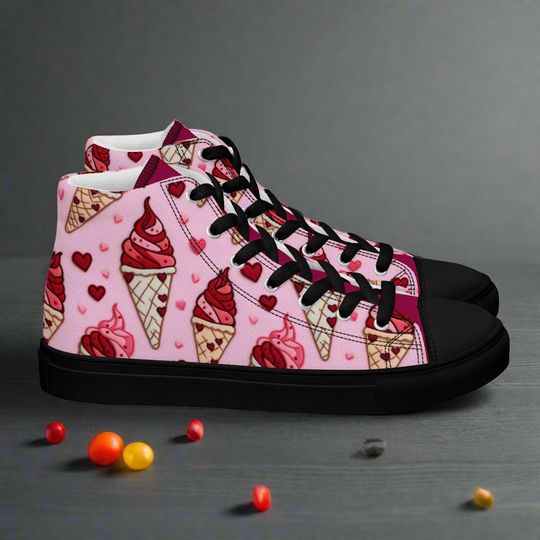 Discover Strawberry Delight | Women & Girls High Top Sneakers