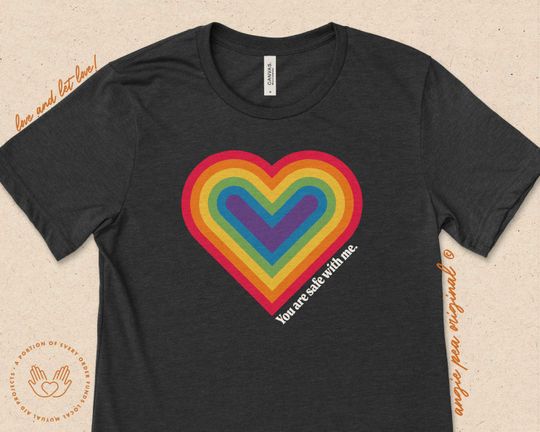 Discover Ally Shirt, Safe Person Shirt, LGBTQ Ally T Shirt, LGBTQ Shirt For Ally, T-SHIRT