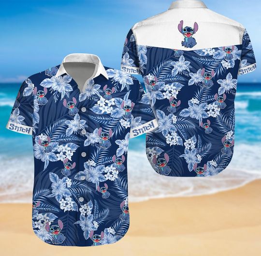 Discover Stitchh Button Up Shirt, Disneyyy Stitchh Hawaiian Shirt, Ohana Family