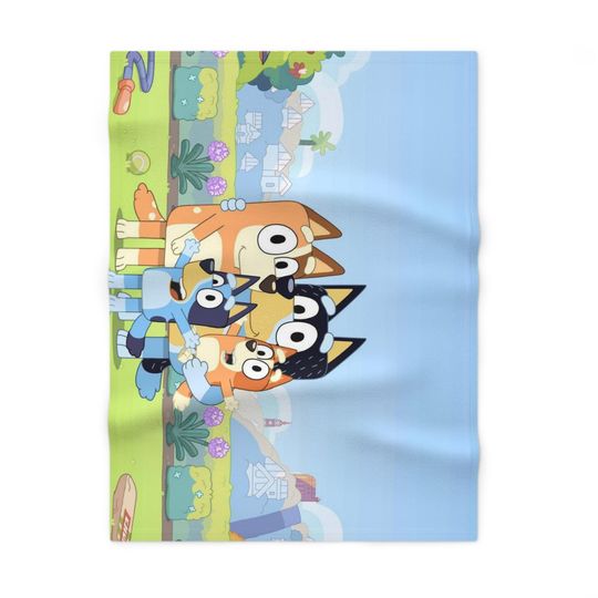 Discover BlueyDad Soft Fleece Baby Blanket