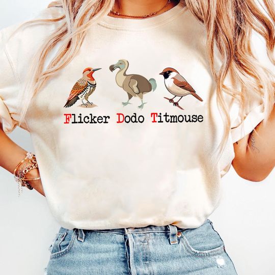 Discover Anti Maga Bird Shirt, Flicker Dodo Titmouse Subtle Fck Trump Shirt, FDT shirt