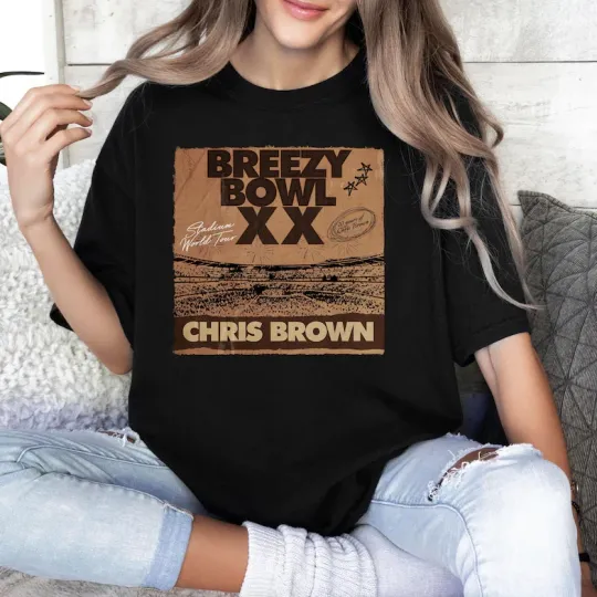 Discover Breezy Bowl Xx Concert Shirt, Chris Brown Shirt, Chris Brown Merch Shirt