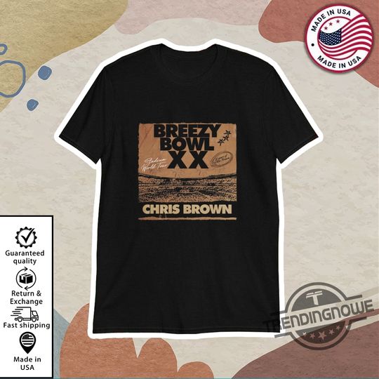 Discover Breezy Bowl XX Concert T Shirt Chris Brown Shirt