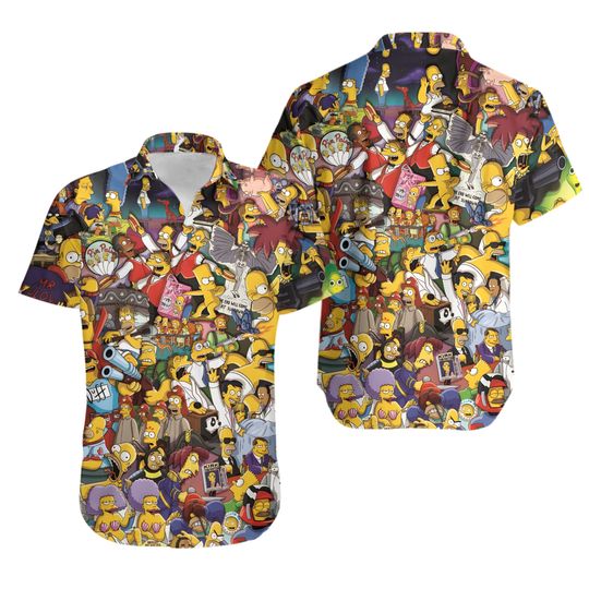 Discover The Simpsons well known comedy Unisex Hawaiian Shirt
