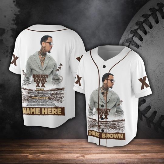 Discover Chris Breezy Tour 2025 Baseball Jersey, Bowl XX concert 2025 Summer Tour