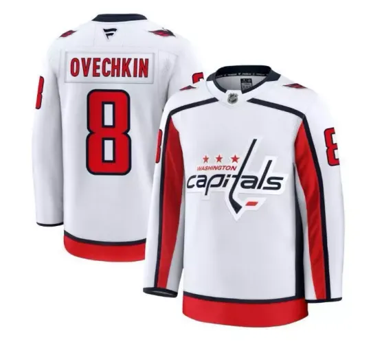 Discover Custom Men Alexander Ovechkin Capitals White Jersey